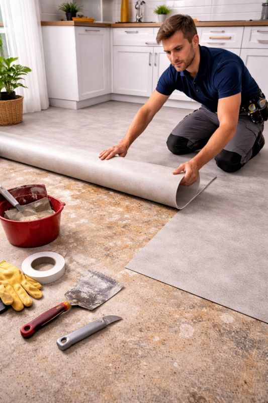 Linoleum Floor Installation in South Houston, TX