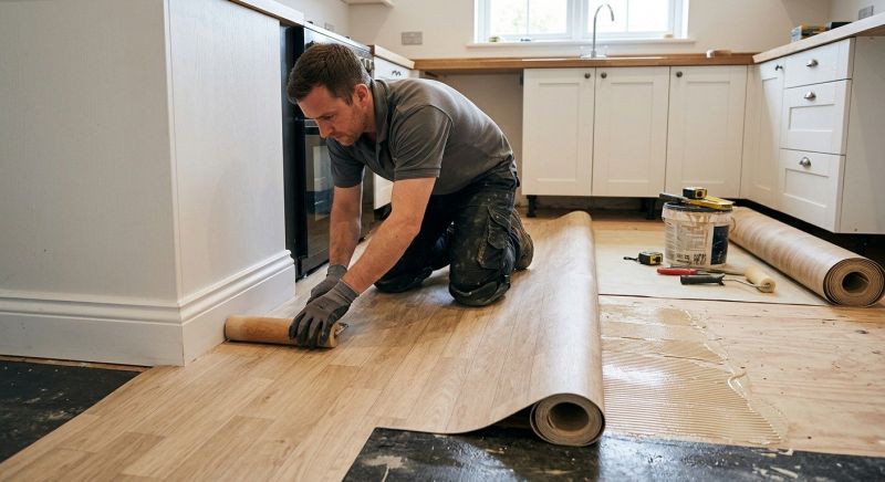 Sheet Linoleum Installation in Kemah, TX