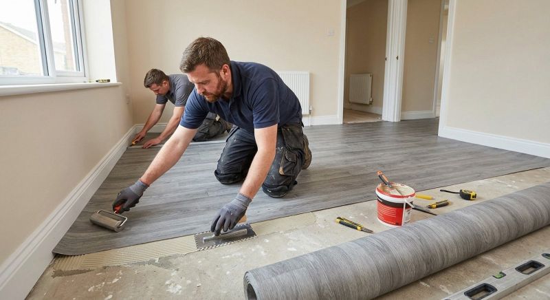 Sheet Linoleum Installation in Missouri City, TX